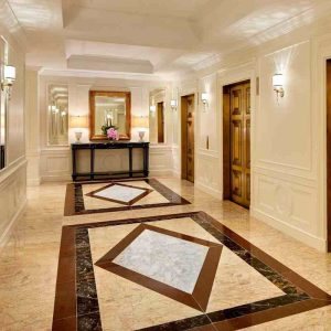 Marble floor medallions