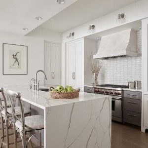calacatta gold quartz countertop