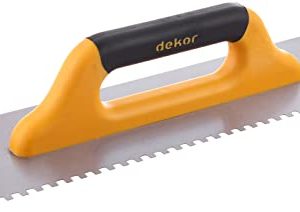 Dekor Dkr 128 Notched Trowel with Soft Handle - 30 cm