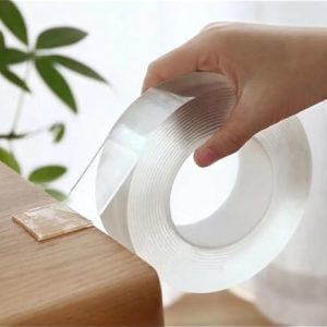 EZlifego Nano Double Sided Tape - Multipurpose Wall Tape Adhesive Strips Removable Transparent Tape,Washable Heavy Duty Strong Sticky Mounting Tape Gel Poster Tape for Paste Items,Household(16.5FT/5M)