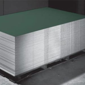 Gypsum board, fire and moisture resistant