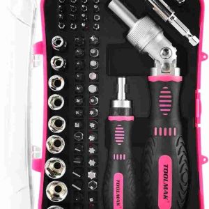 16 In 1 Ratchet Screwdriver Set, Torque Screwdriver, Magnetic Screwdriver Bit With Rotatable Ratchet Handles, Socket Wrench Set With Tongue Buckle Storage Case(Grey)
